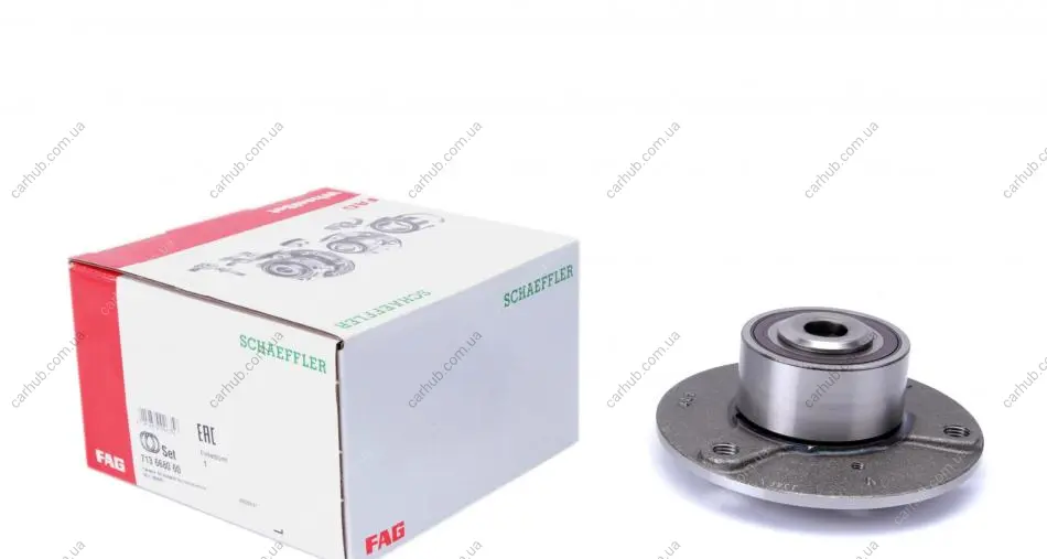 Підшипник маточини (передньої) Smart 0.6/0.7/1.0i/0.8CDI 07- FAG 713 6680 60 (фото 1)