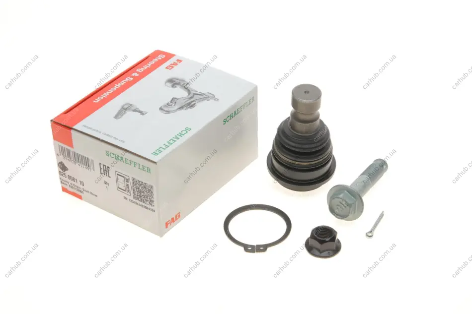 Опора кульова (передня/знизу) Hyundai Santa Fe I/II 00-/Kia Sorento II 02- FAG 825 0081 10 (фото 1)