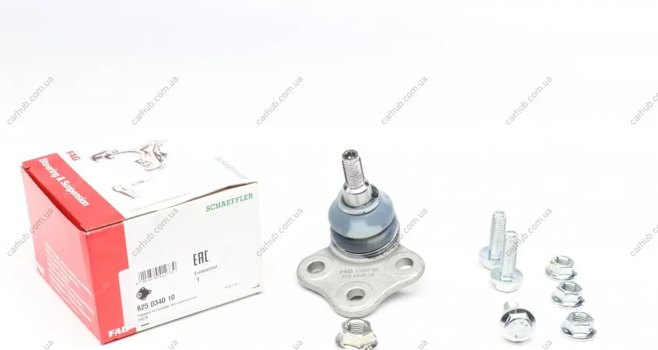 Опора кульова (передня/знизу) Dacia Duster/Renault Duster 1.2-2.0 10- FAG 825 0340 10 (фото 1)