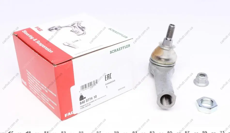 Наконечник тяги рульової Ford Mondeo III 00-07, Л=П FAG 840 0774 10 (фото 1)