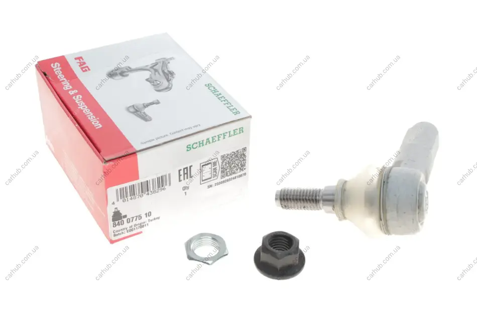 Наконечник тяги рульової Ford Transit V184/V347/V363/Custom V362, 00- FAG 840 0775 10 (фото 1)