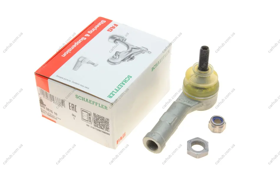 Наконечник тяги рульової (R) Renault Kangoo 02/99- FAG 840 0876 10 (фото 1)