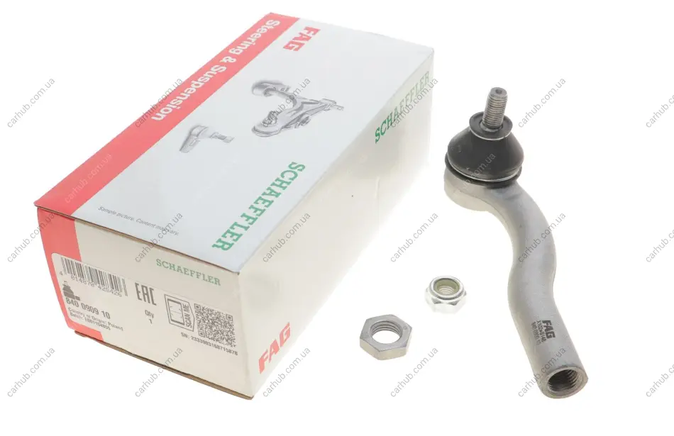 Наконечник тяги рульової (R) Fiat Doblo 01- FAG 840 0909 10 (фото 1)