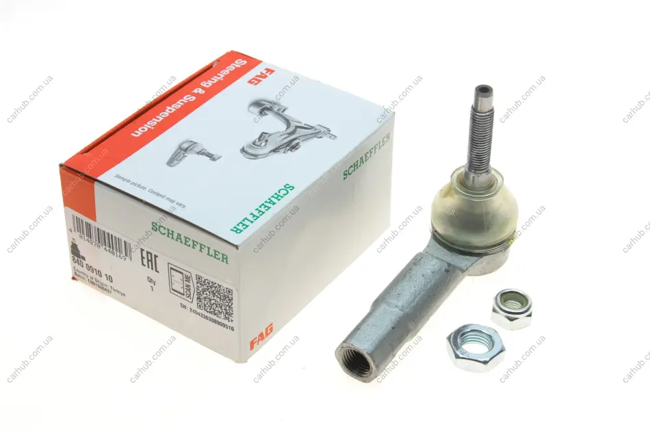 Наконечник тяги рульової Fiat Bravo/Stilo 01-14 FAG 840 0910 10 (фото 1)