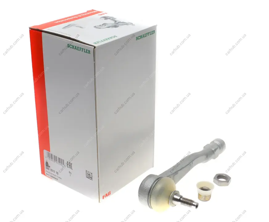 Рульовий наконечник лів DS DS 4 CITROEN BERLINGO, BERLINGO MULTISPACE, C4 II, DS4 PEUGEOT 3008, 3008 I, 308, 308 I, 5008, 5008 I, PARTNER, PARTNER ORIGIN, PARTNER TEPEE 1.2-Electric 07.05- FAG 840 1017 10 (фото 1)