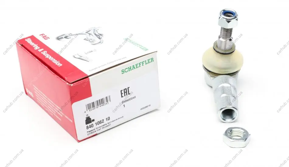 Наконечник тяги рульової Fiat Scudo/Citroen Jumpy II 07-16, L=R FAG 840 1062 10 (фото 1)