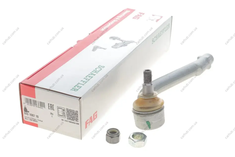Наконечник тяги рульової (L) Hyundai Santa Fe 03-12/KIA Sorento II 09- FAG 840 1087 10 (фото 1)