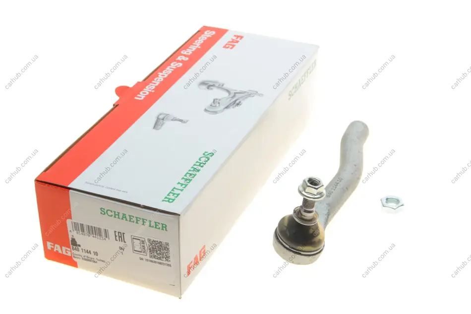 Наконечник тяги рульової (R) Nissan Juke/Leaf 10- FAG 840 1144 10 (фото 1)