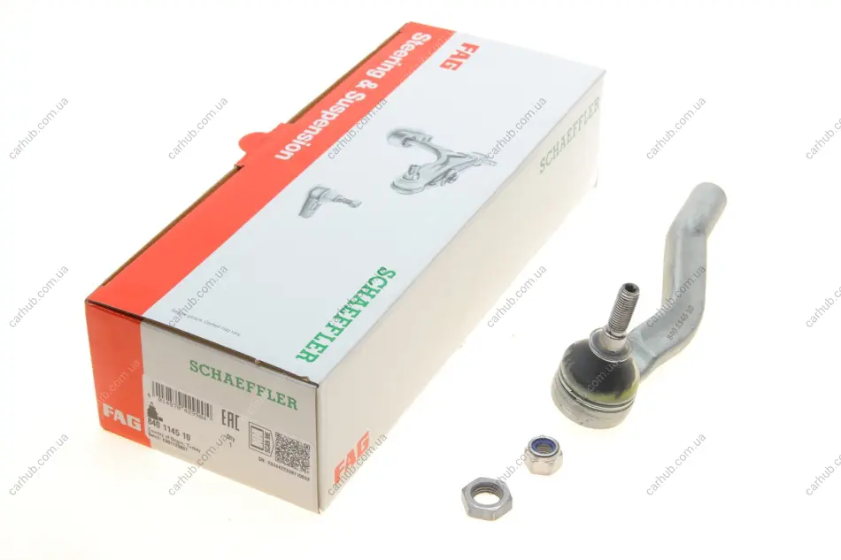 Наконечник тяги рульової (R) Renault Clio/Captur/Zoe 12- FAG 840 1145 10 (фото 1)