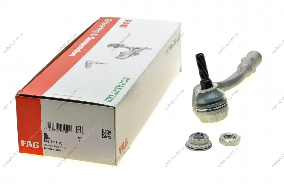 Наконечник тяги рульової (R) Audi A4/A5 1.8-3.2 07- FAG 840 1148 10 (фото 1)