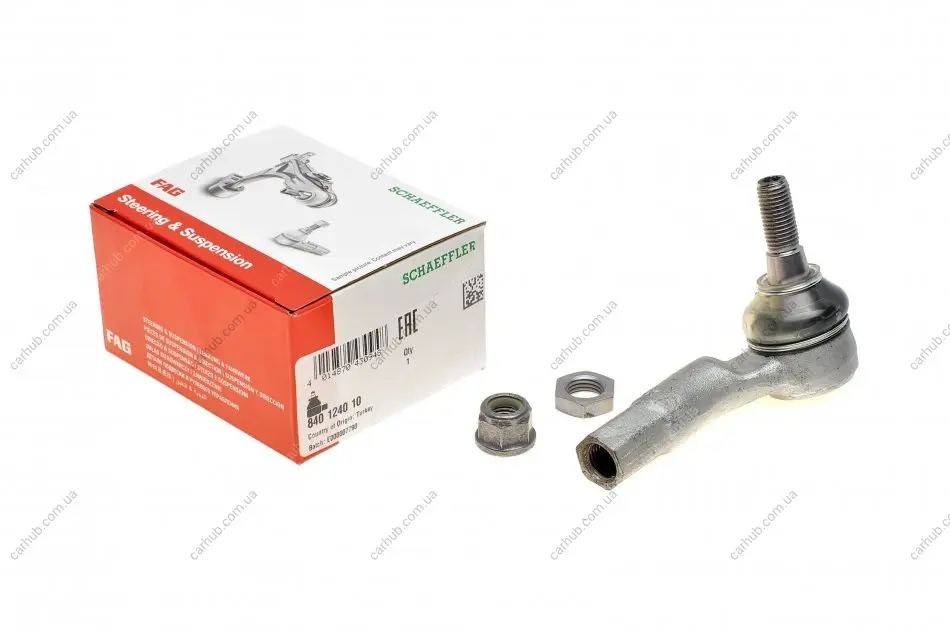 Наконечник тяги рульової (R) Seat Toledo IV 12-19/Skoda Fabia 14-/VW Polo 09- FAG 840 1240 10 (фото 1)
