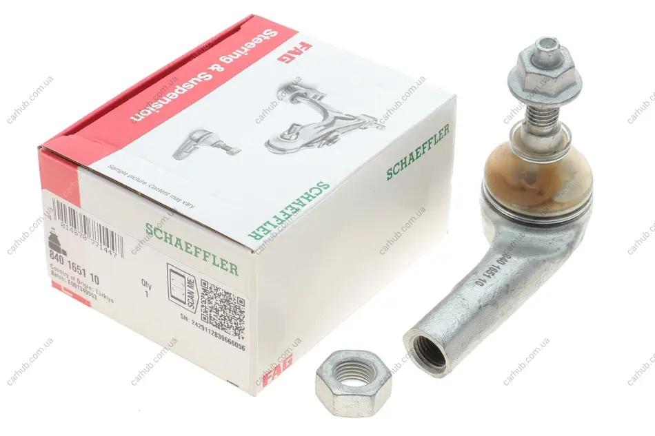 Накінечник тяги рульової (L) Opel Karl 1.0 15-19 FAG 840 1651 10 (фото 1)