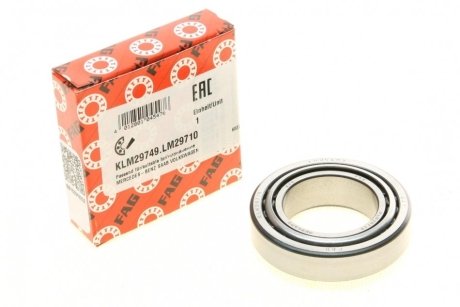 Подшипник КПП роликовый FAG KLM29749.LM29710