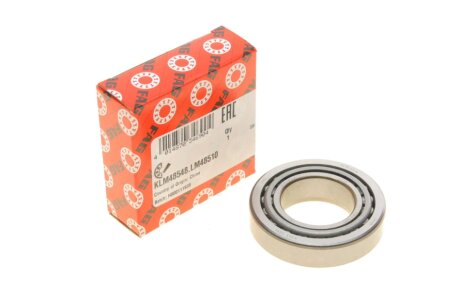 Фото подшипник КПП роликовый FAG KLM48548.LM48510 Подшипник КПП роликовый FAG KLM48548.LM48510