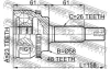 ШРУС зовнішній 23x58x26 FEBEST 0110ZZE120A48 (фото 2)