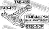 Опора кульова (передня/знизу) Citroen C1/Peugeot 107/Toyota Yaris 99-12 FEBEST 0120-NCP (фото 2)