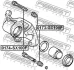 Направляюча супорта перед. Land Cruiser 100/Rav 4 98-08 FEBEST 0174-SX100F (фото 2)