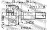 ШРКШ (ШРУС) зовнішній 24x56x29*84*166 NISSAN JUKE 1.6/LEAF (ZE0)/NV 200 Electric 12- FEBEST 0210-B30 (фото 2)