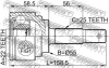 ШРКШ (ШРУС) зовнішній 22x55x25 NISSAN ALMERA Mk II (N16) 1.5 02-06 FEBEST 0210-N16 (фото 2)