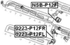 Тяга стабілізатора перед. NISSAN Primera 02- Пр. FEBEST 0223-P12FR (фото 2)