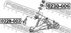 Шайба болта кріплення важеля NISSAN QASHQAI 06-/X-TRAIL III 14- FEBEST 0230-006 (фото 2)