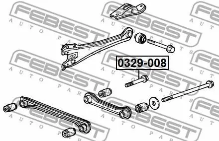 Болт з ексцентриком Accord 94-97 FEBEST 0329-008 (фото 1)