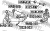 Гайка з ексцентриком Honda Honda CR-V/Civic 00- FEBEST 0331-001 (фото 2)