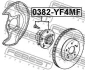 Підшипник маточини перед. Honda Pilot 09-15 (4WD) FEBEST 0382-YF4MF (фото 2)