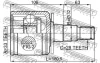 ШРКШ внутр. Лівий (33x34.7x28) MITSUBISHI L200 05- FEBEST 0411-KB4LH (фото 2)