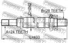 Піввісь права 24x433x28 MAZDA 3 BK 03-11 FEBEST 0512-M316MT (фото 2)