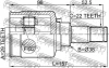 ШРКШ внутр. (22/29z D38 L157mm) AVEO 1.4 16V 04-13 FEBEST 1111-T250 (фото 2)