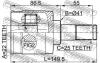 ШРКШ (ШРУС) внутрішній 22X41X25 HYUNDAI ELANTRA 06 2006-2011 FEBEST 1211-ELN (фото 2)