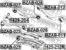 Болт з ексцентриком MB E-CLASS 212 09- FEBEST 1629-204 (фото 2)