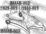Болт з ексцентриком BMW 1/3/X3/X5 00- FEBEST 1929-001 (фото 2)