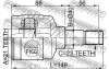 ШРКШ (ШРУС) внутрішній лівий 21x40x23 FOCUS C-MAX 03- FEBEST 2111-FOCLH (фото 2)