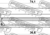 Сальник приводу 36.6x74.1x11x18.5 LAND CRUISER 2.0-4.2 69-02 FEBEST 95HAY-38741118C (фото 2)