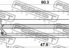 Сальник піввісі 47.9x80.3x13.1x23 Highlander/Rav 4 00-13 FEBEST 95JAY-50801323L (фото 1)