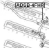 Втулка стабілізатора зад. Audi A6 05-11 FEBEST ADSB-4FHR (фото 2)