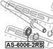 Підшипник проміжний приводу (кульковий) 30X55X13 TUCSON/SCUDO 1.6-2.0 96-10 FEBEST AS-6006-2RS (фото 2)