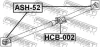 Хрестовина карданного валу CR-V 2.0-2.4 95- (20X31/53) FEBEST ASH-52 (фото 2)
