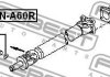 Хрестовина карданного валу 30x92.5mm Nissan Pahfinder 04-12 FEBEST ASN-A60R (фото 2)