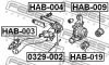 Сайлентблок заднього важеля Honda CR-V/Civic 01-07 FEBEST HAB-003 (фото 2)