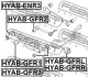 Сайлентблок заднього подовжнього важеля лівий FEBEST HYABGFRL (фото 2)