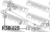 Сайлентблок задньої балки Hyundai I30/Ceed/Tucson 07- FEBEST KAB-025 (фото 2)