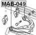 Сайлентблок заднього верхнього важеля Lancer/Galant 92- FEBEST MAB-049 (фото 2)