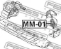 Подушка двигуна Pajero 2.5 00- FEBEST MM-01 (фото 2)
