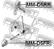 Подушка двигуна задня Lancer/Outlander 07- FEBEST MM-D5RR (фото 2)