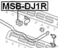 Втулка стабілізатора зад. Galant 06- FEBEST MSB-DJ1R (фото 2)