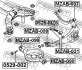 Сайлентблок важеля задн. (зверху) Mazda 6 02-07 FEBEST MZAB-037 (фото 2)