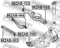 Сайлентблок важеля Mazda CX-7 07-13 FEBEST MZAB-102 (фото 2)